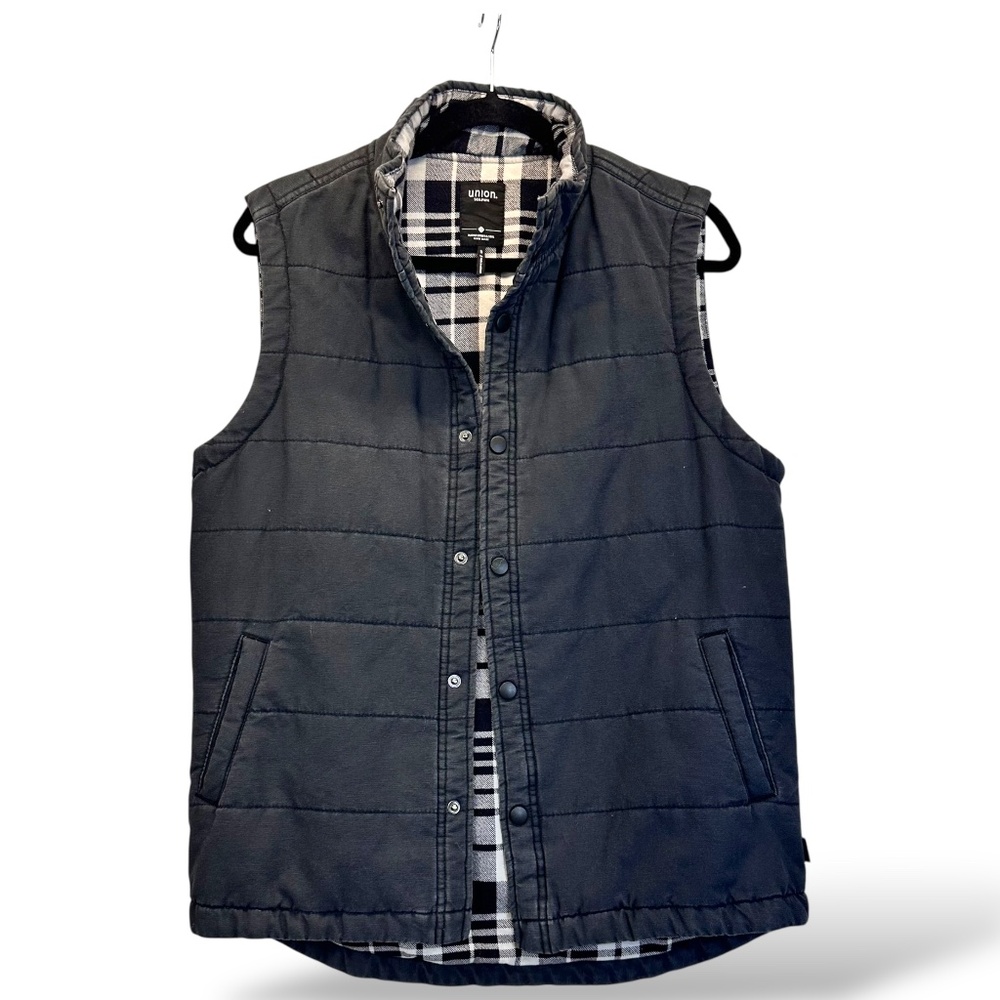 Men's Small Union Vest Warm and Cozy Gray